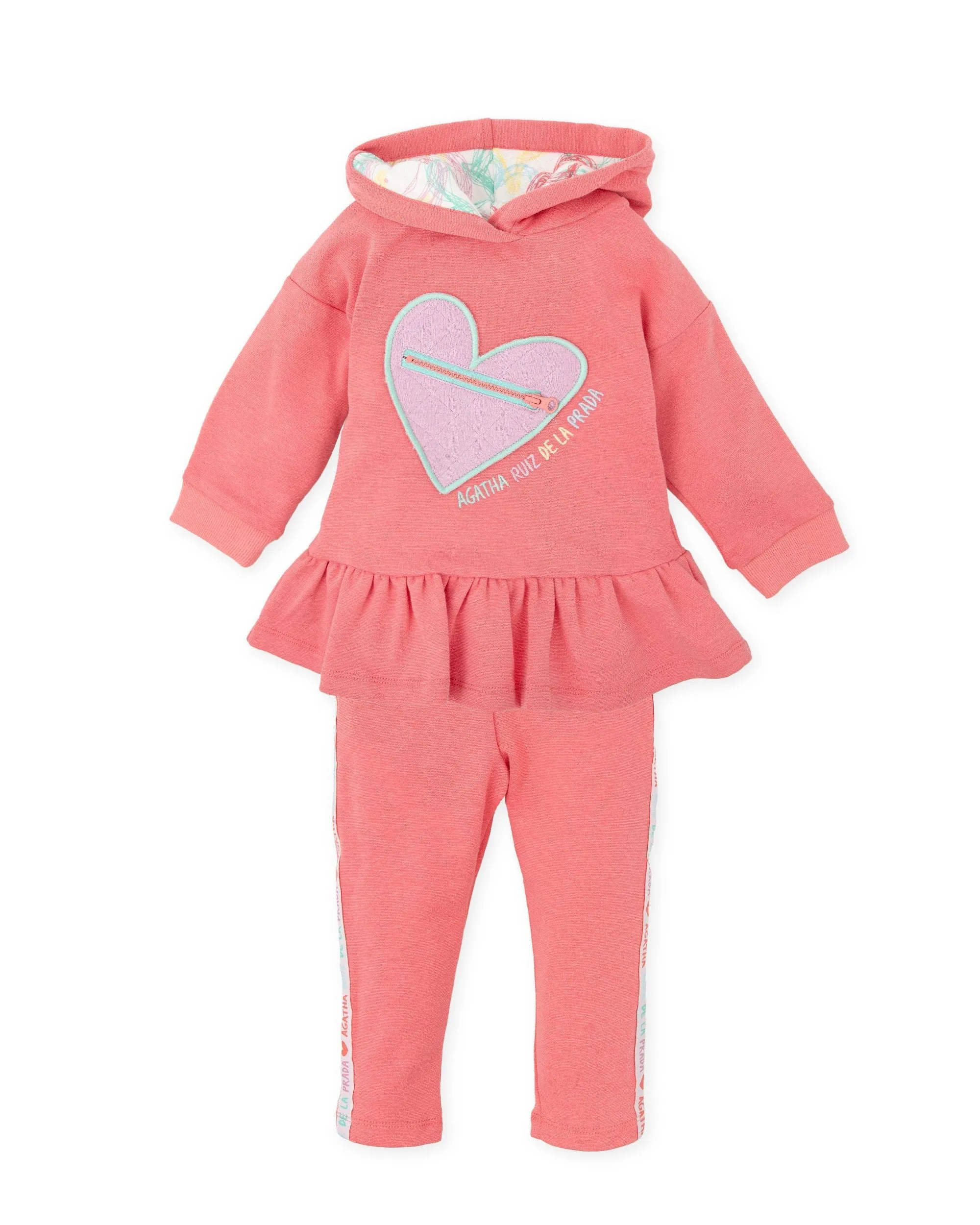 9027 Agatha Ruiz De La Prada Leggings Heart Print Set