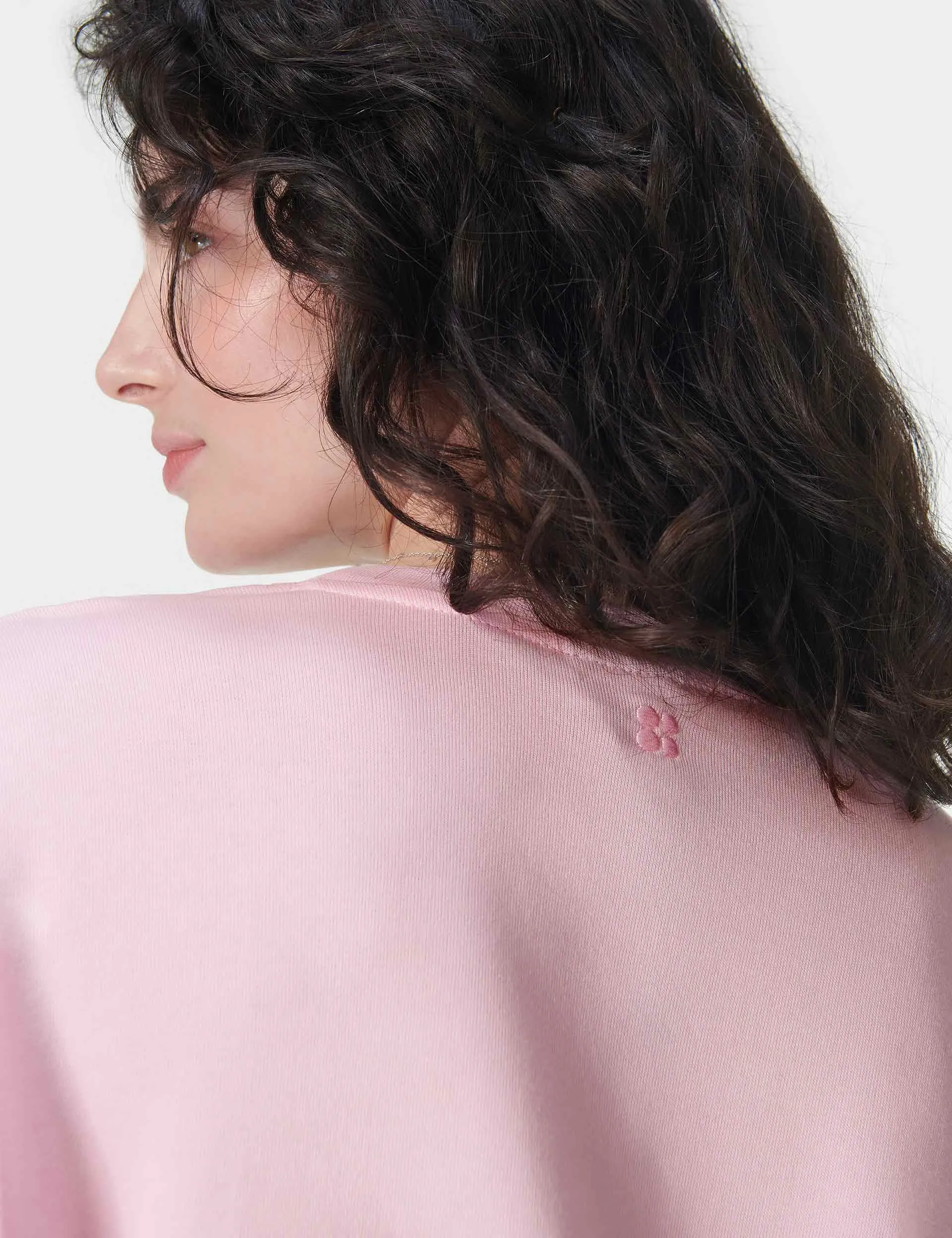 After Class Longline Sweatshirt - Nerine Pink