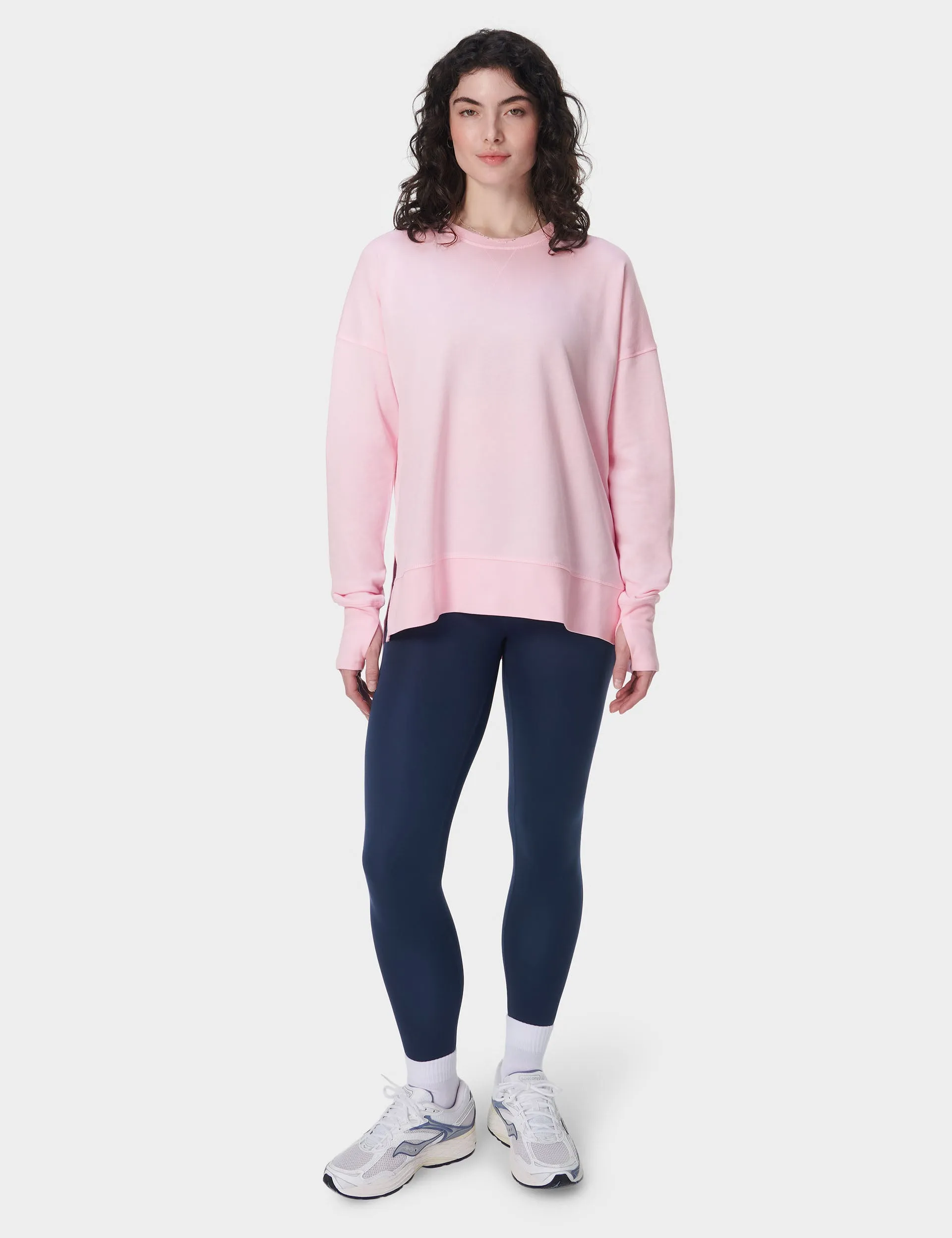 After Class Longline Sweatshirt - Nerine Pink