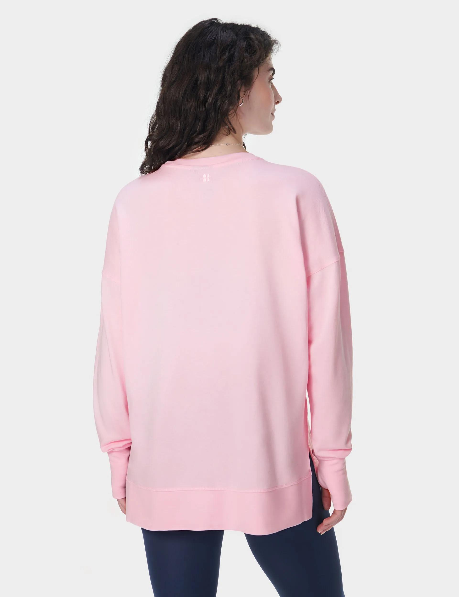 After Class Longline Sweatshirt - Nerine Pink