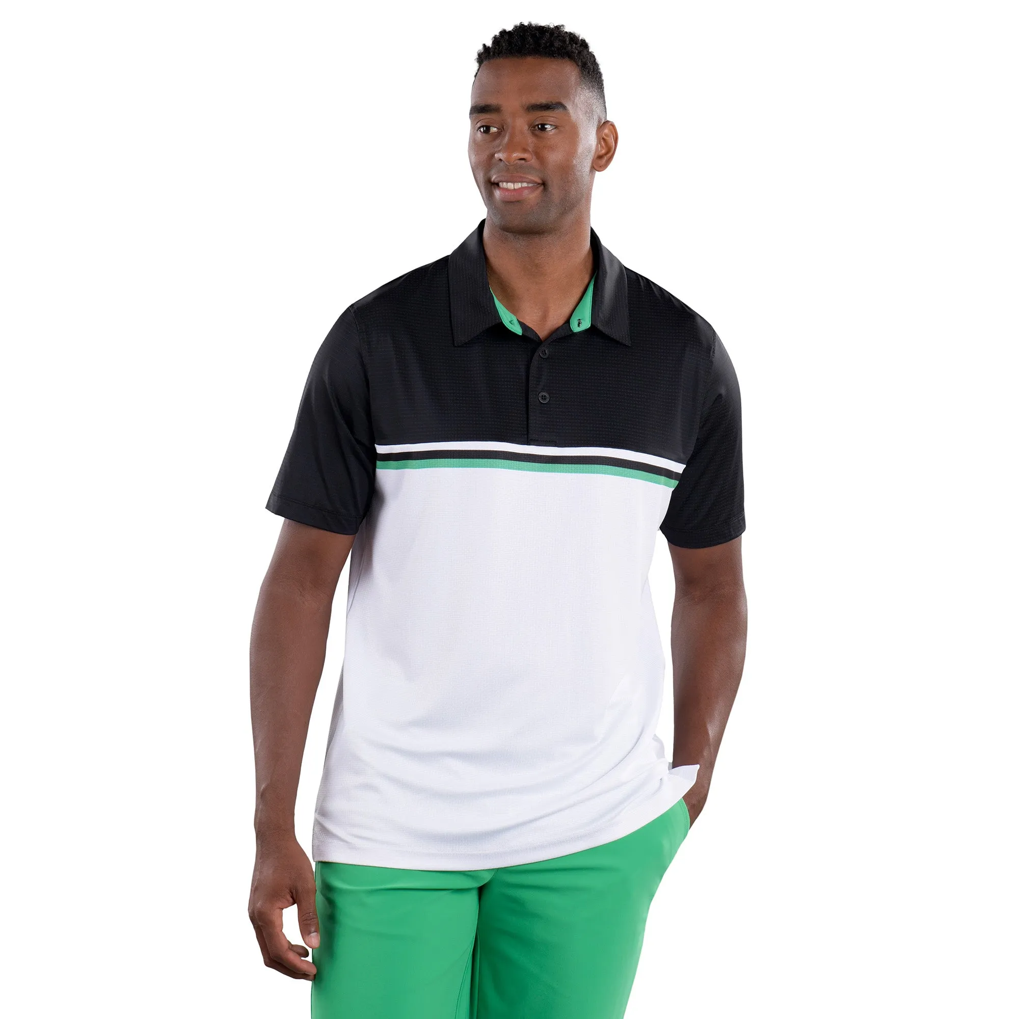 Alex 2 Color Black/White Polo - FINAL SALE