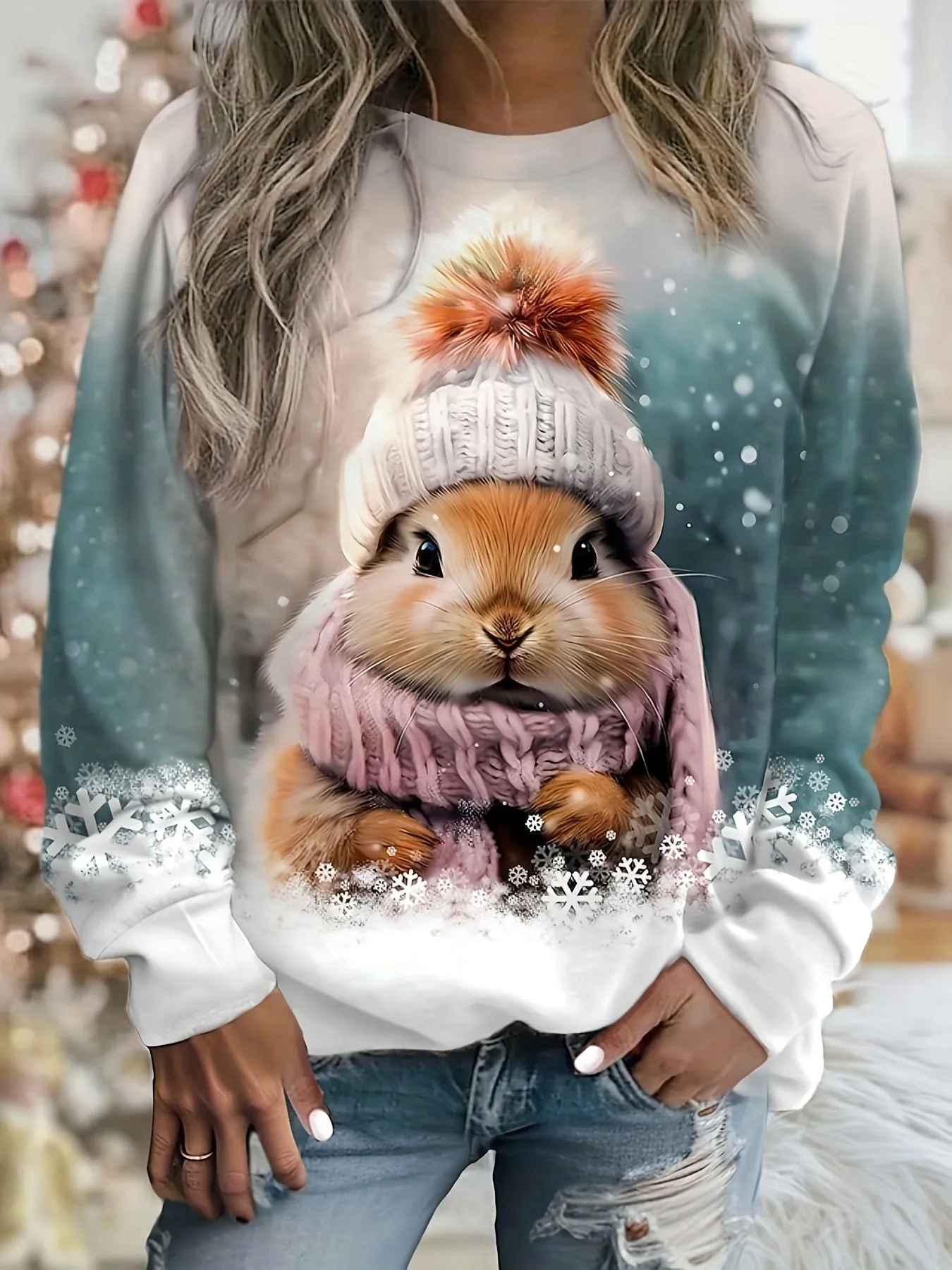 Alice | Cute winter sweatshirt