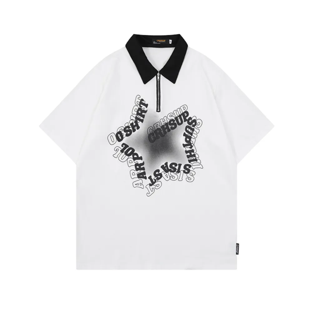 American Star Letter Foam Polo Shirt