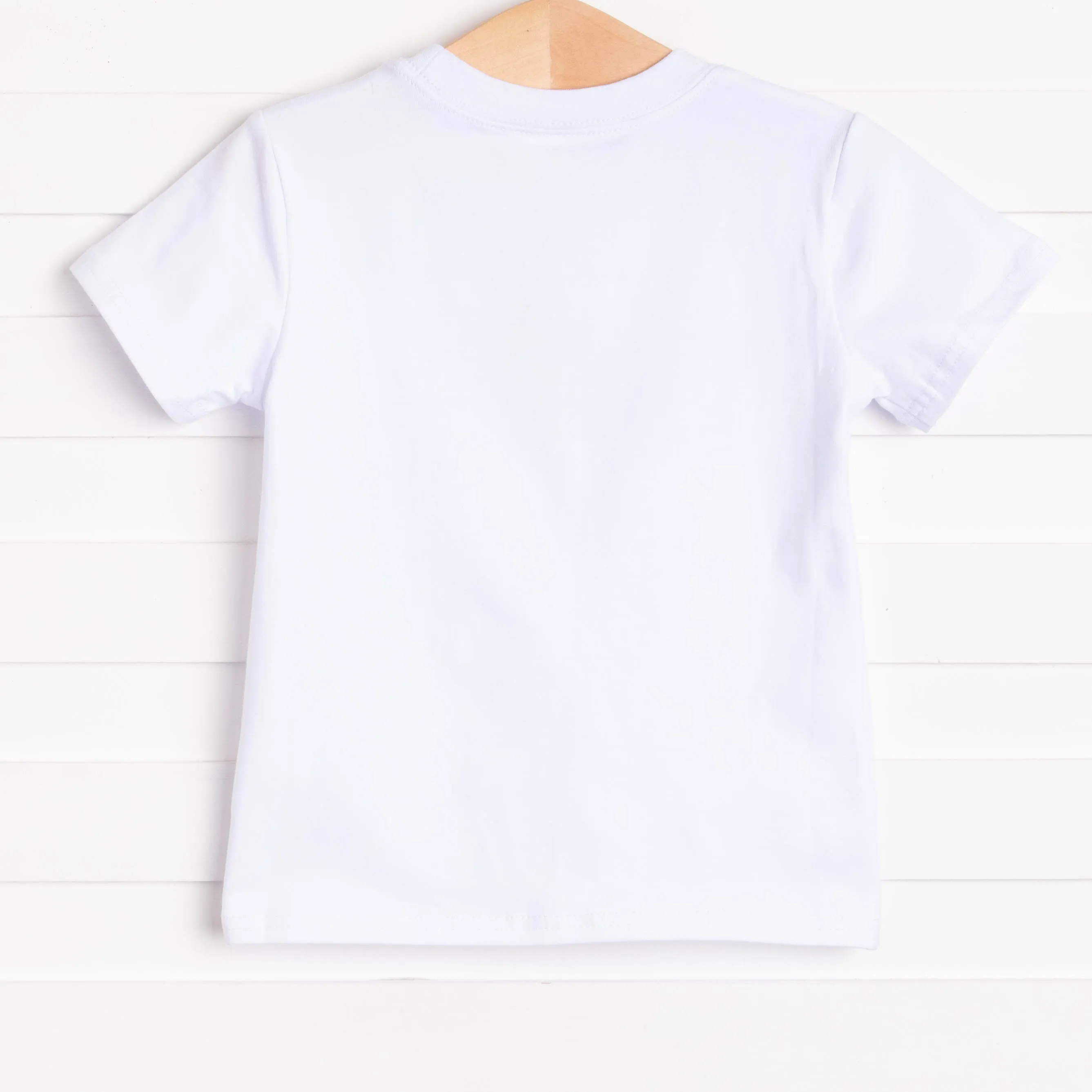 Ants Marching Applique Shirt, White