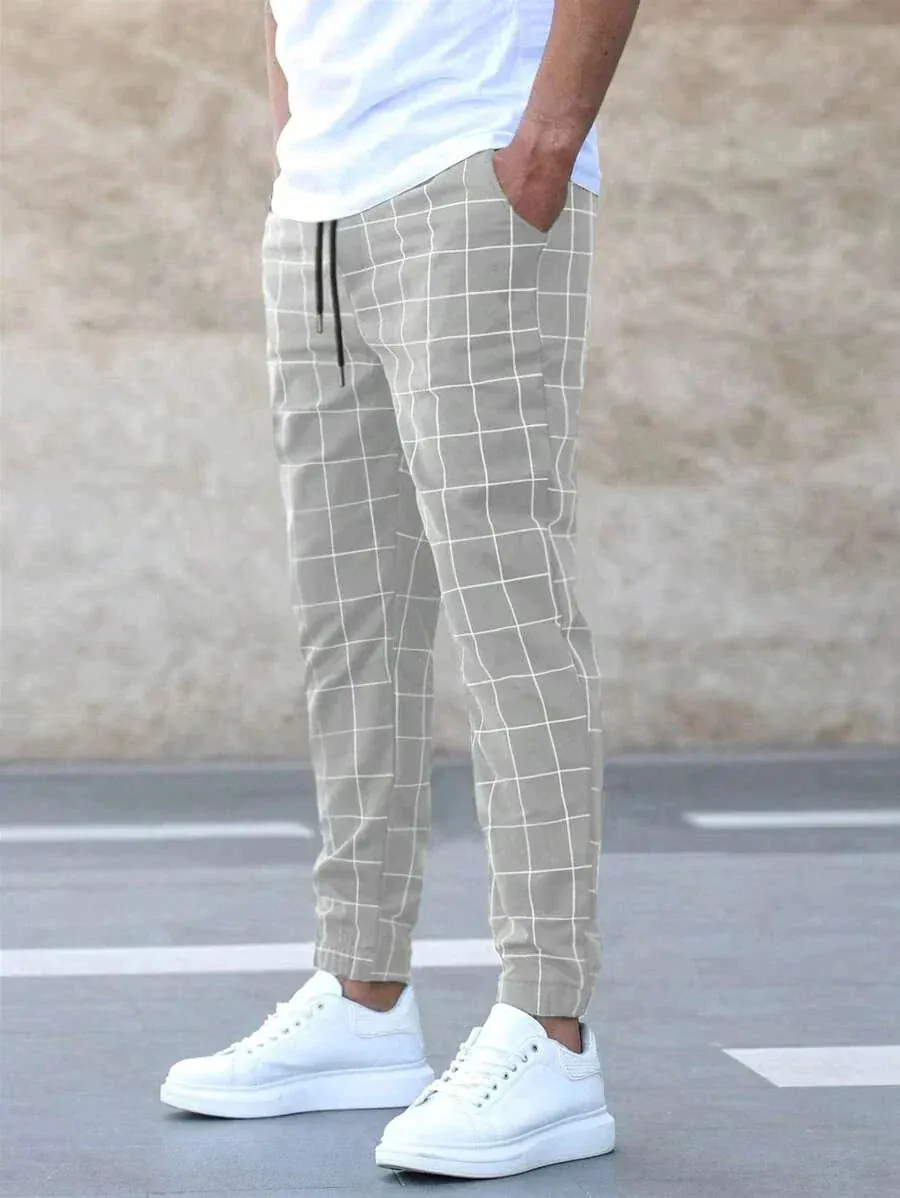 Arttu | Stylish Grid Pattern Pants