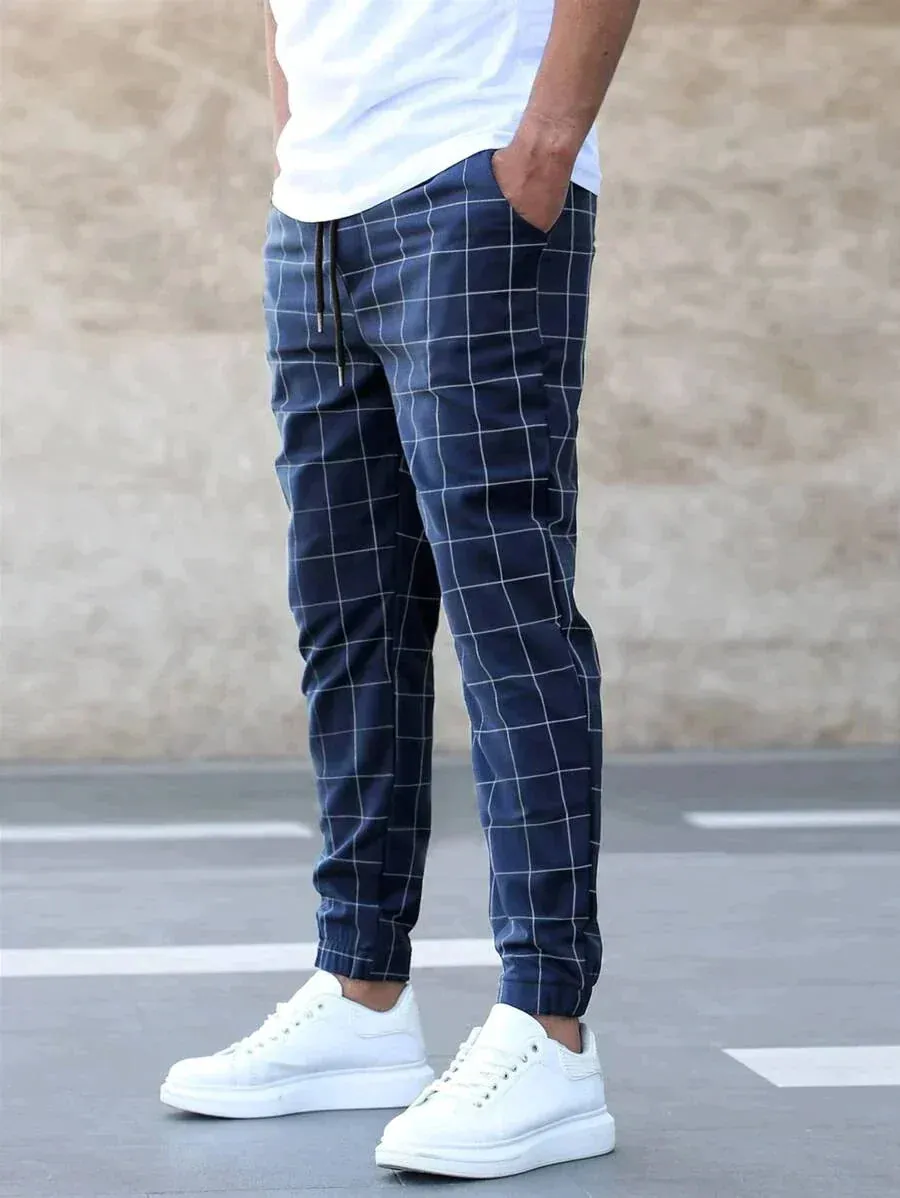 Arttu | Stylish Grid Pattern Pants