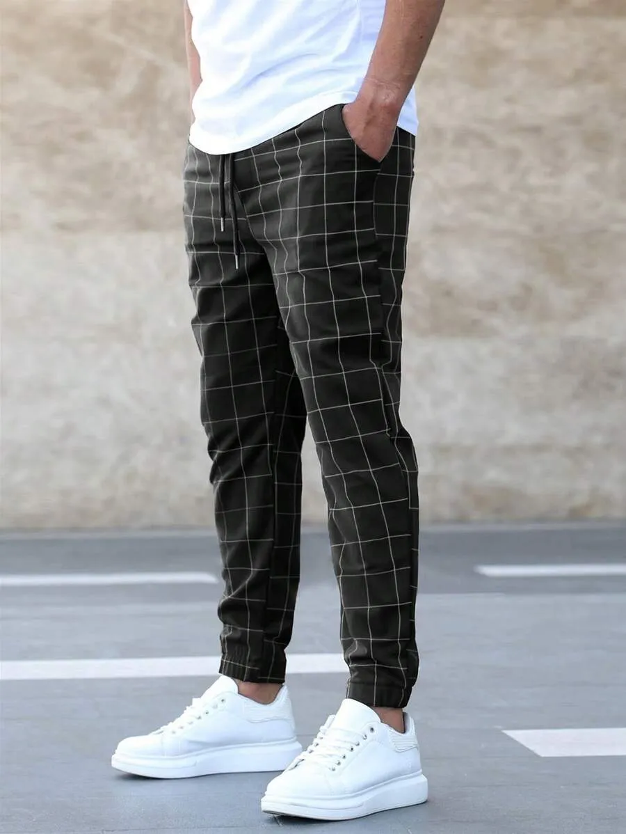 Arttu | Stylish Grid Pattern Pants