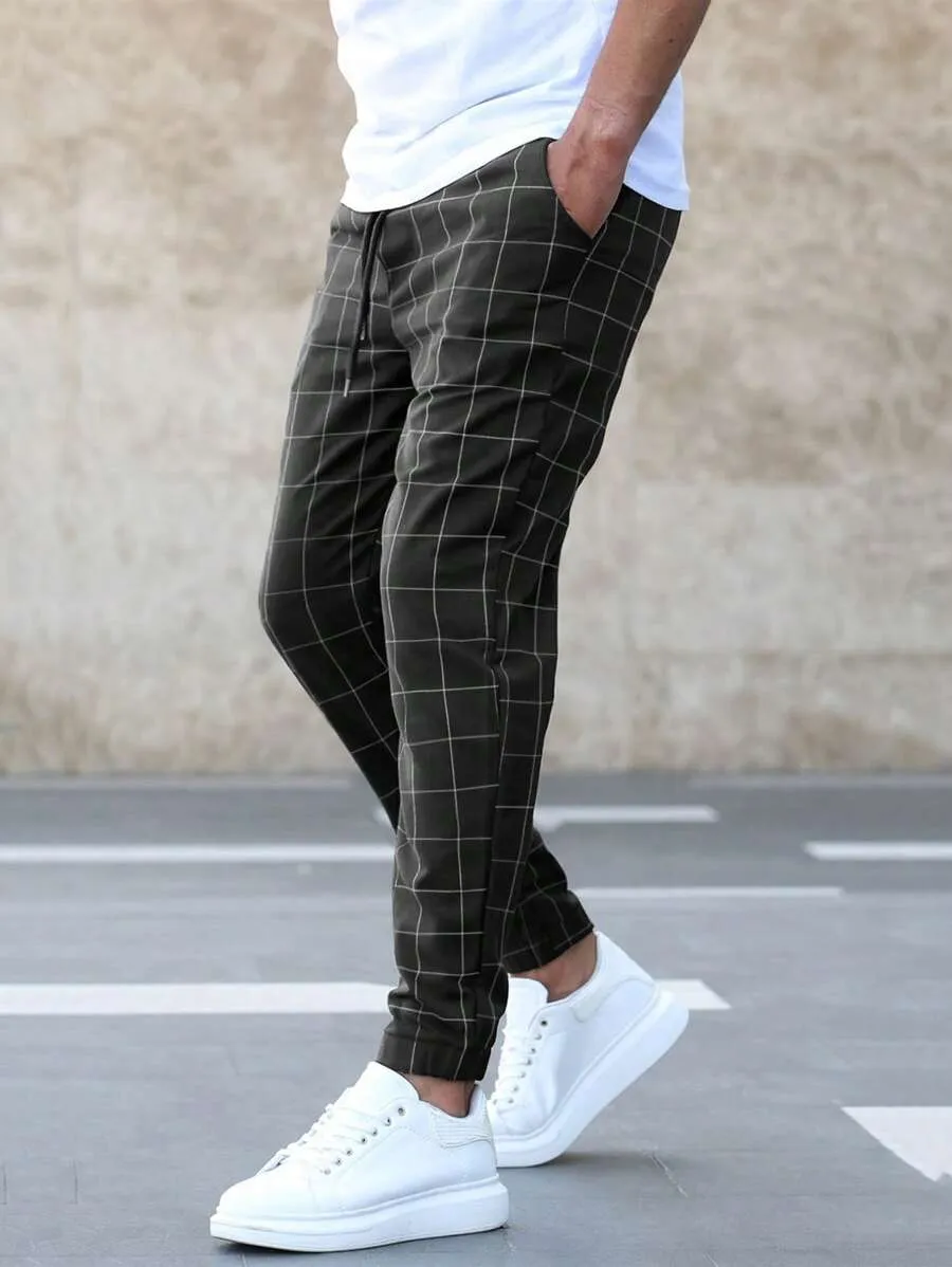 Arttu | Stylish Grid Pattern Pants