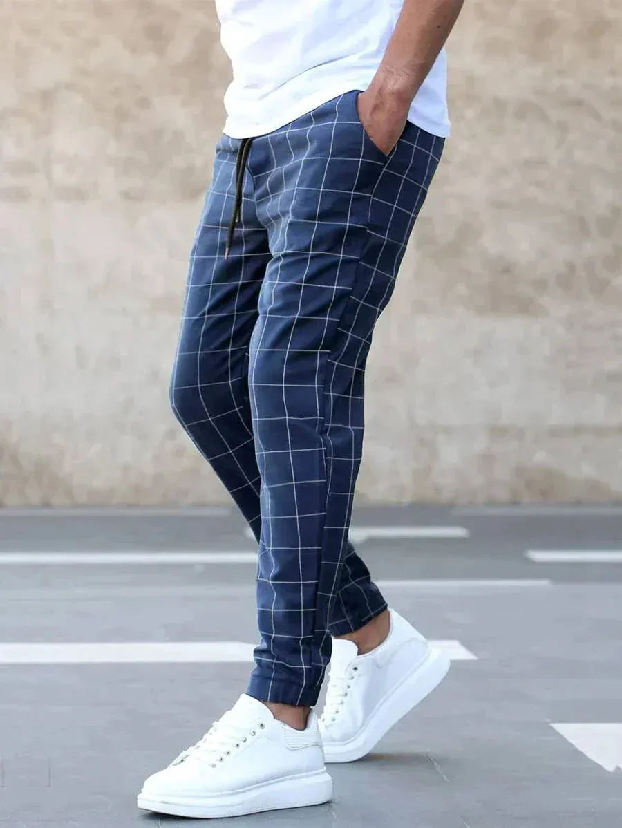 Arttu | Stylish Grid Pattern Pants