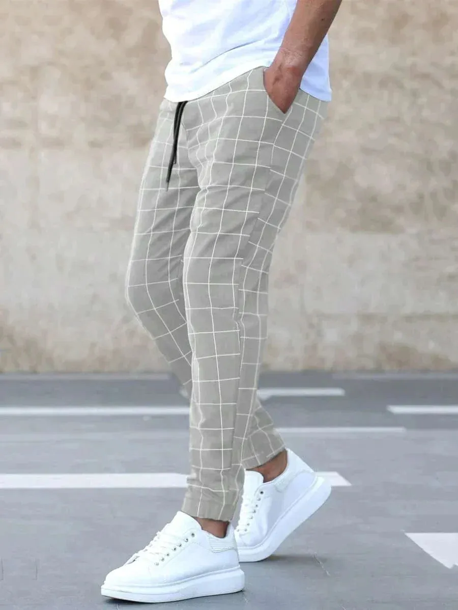 Arttu | Stylish Grid Pattern Pants