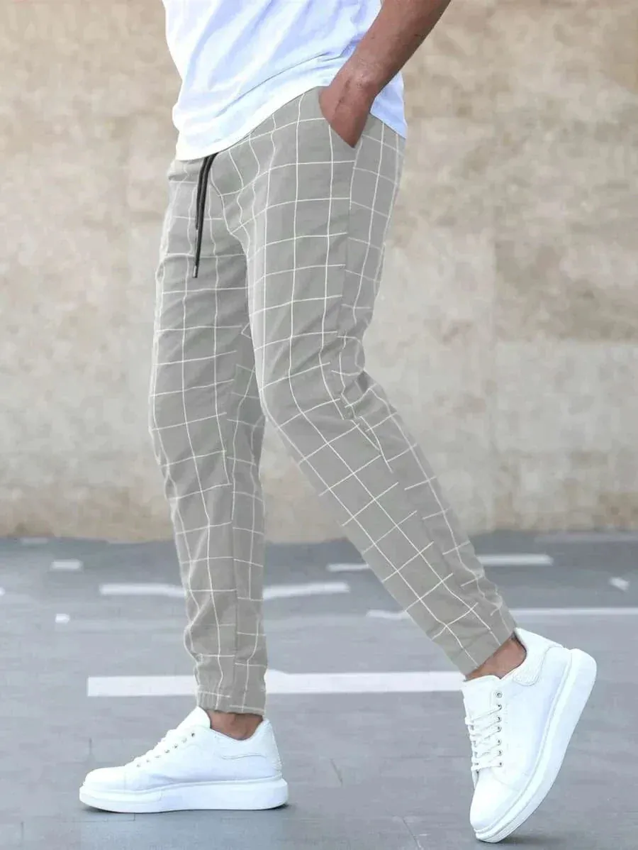 Arttu | Stylish Grid Pattern Pants