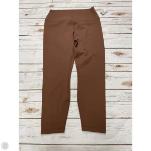Athletic Leggings By 90 Degrees By Reflex In Brown, Size: Xl