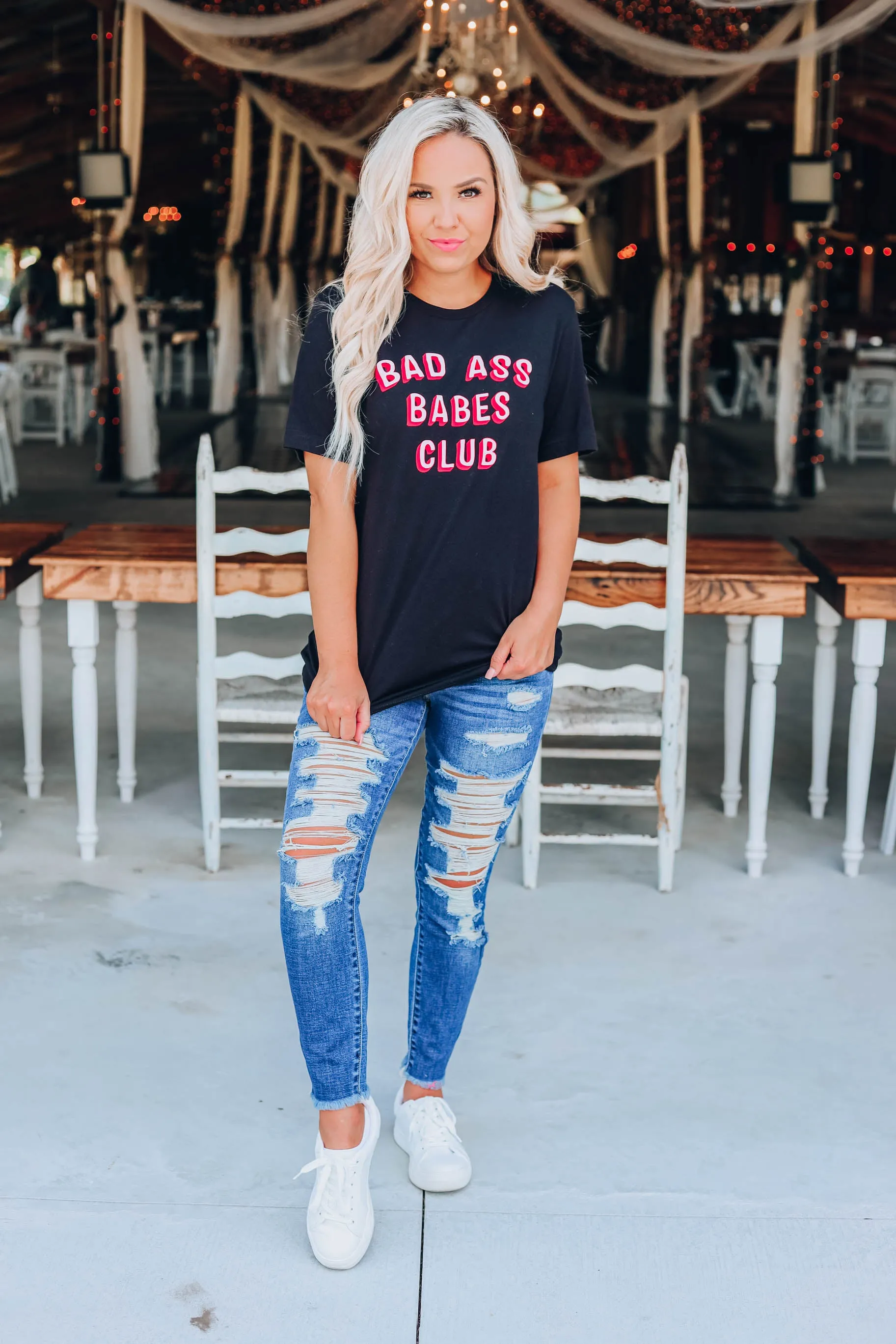 Bad Ass Babes Club T-Shirt - Black