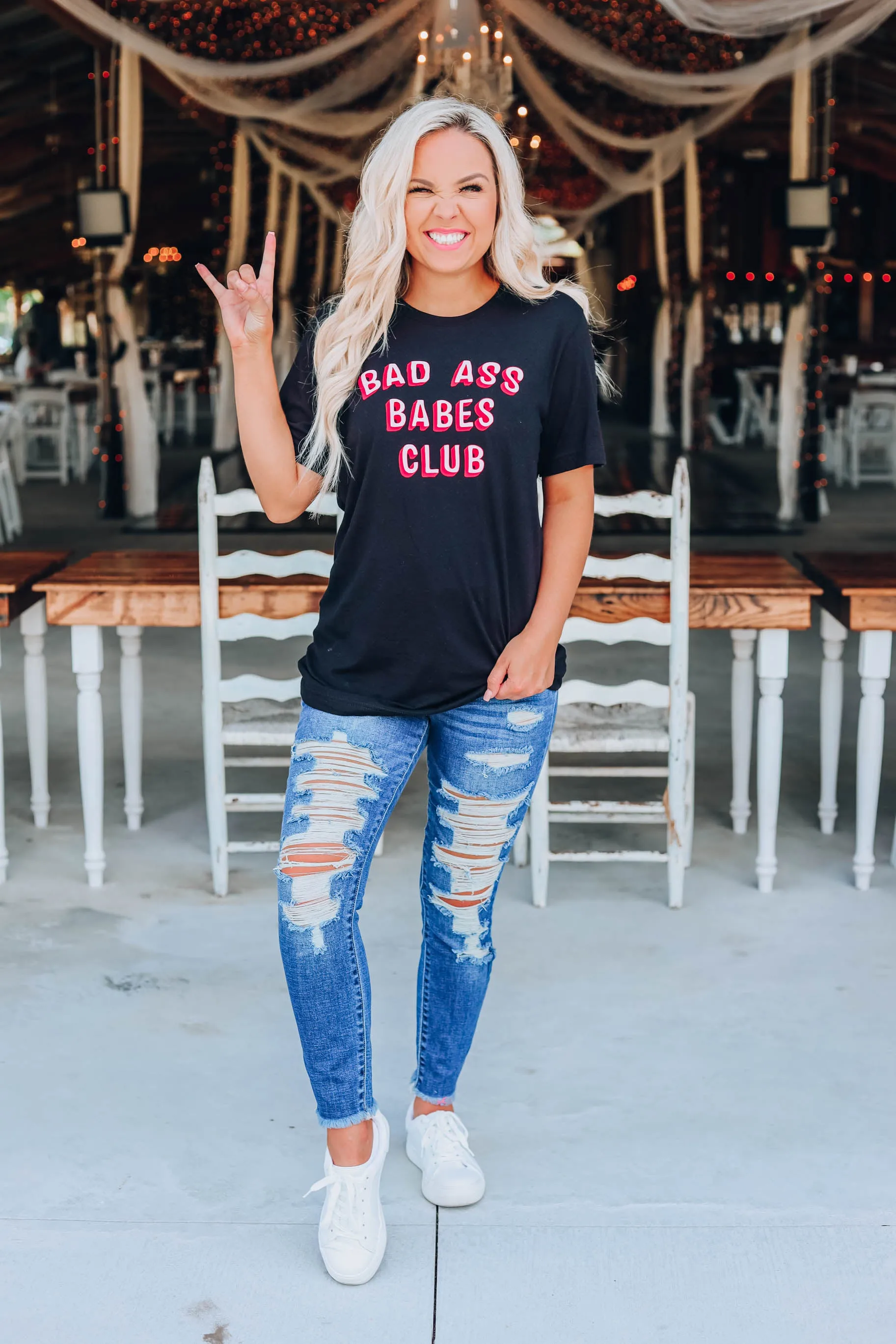 Bad Ass Babes Club T-Shirt - Black