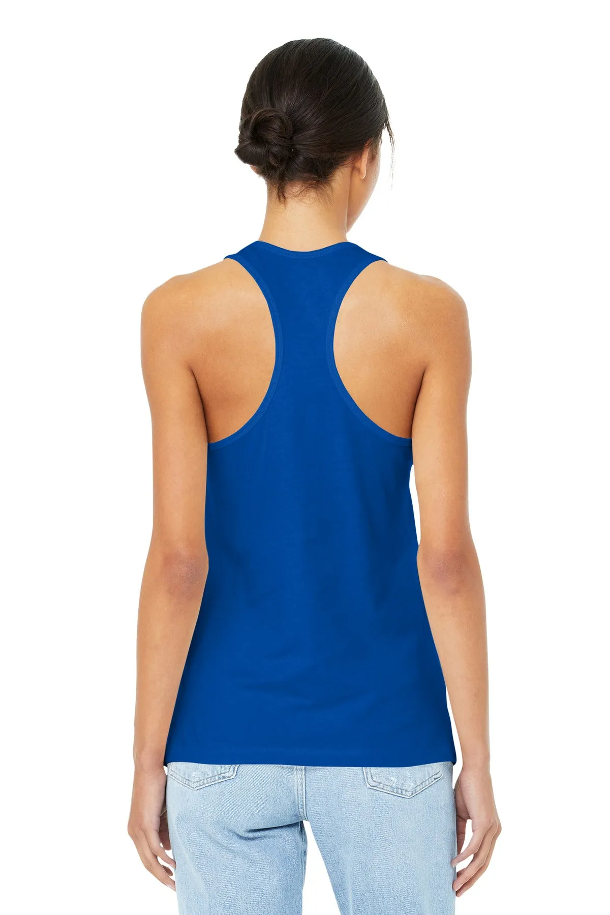 BELLA CANVAS  Women's Jersey Racerback Tank. BC6008 True Royal