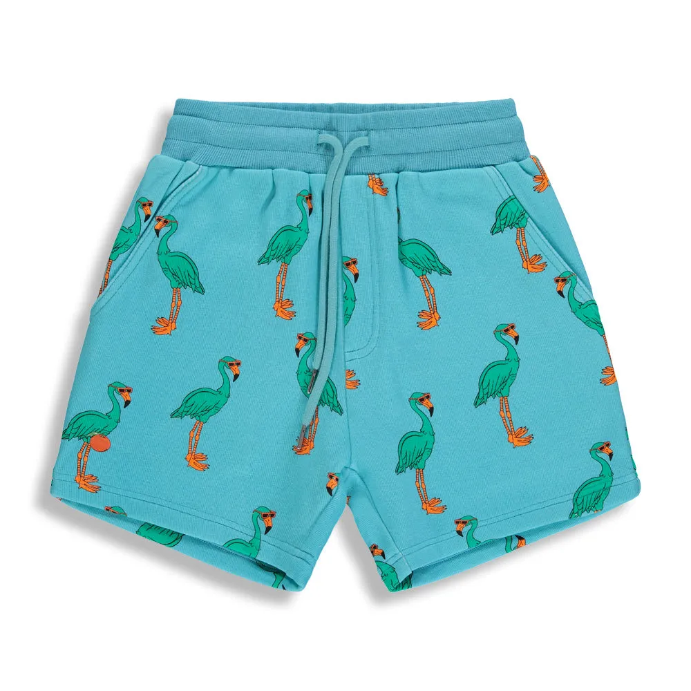Birdz Flamingo Short - Blue Radiance