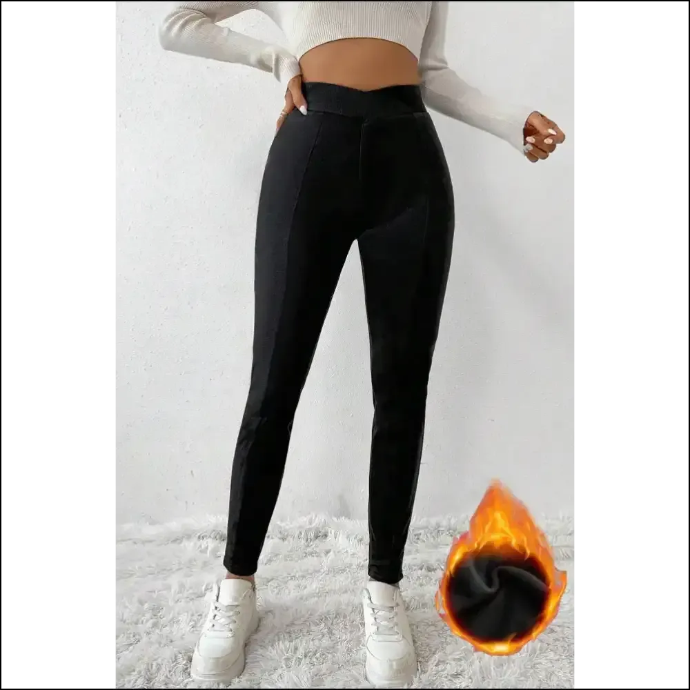 Black Crossed Waist Leggings: so Comfy, It's Criminal 😈