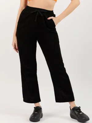 Black Straight Fit Pants