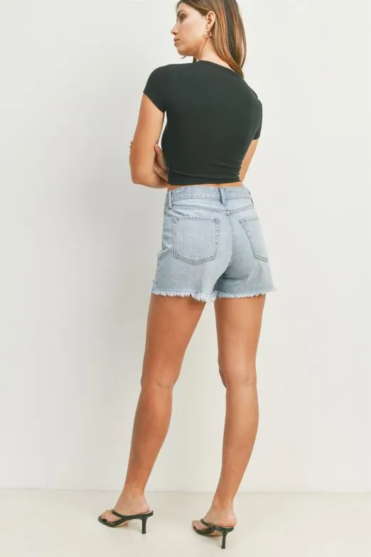 Bobbi Light Denim Shorts
