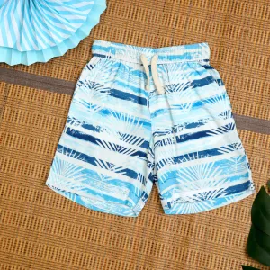 Boys Sea Lef Printed Short Blue White