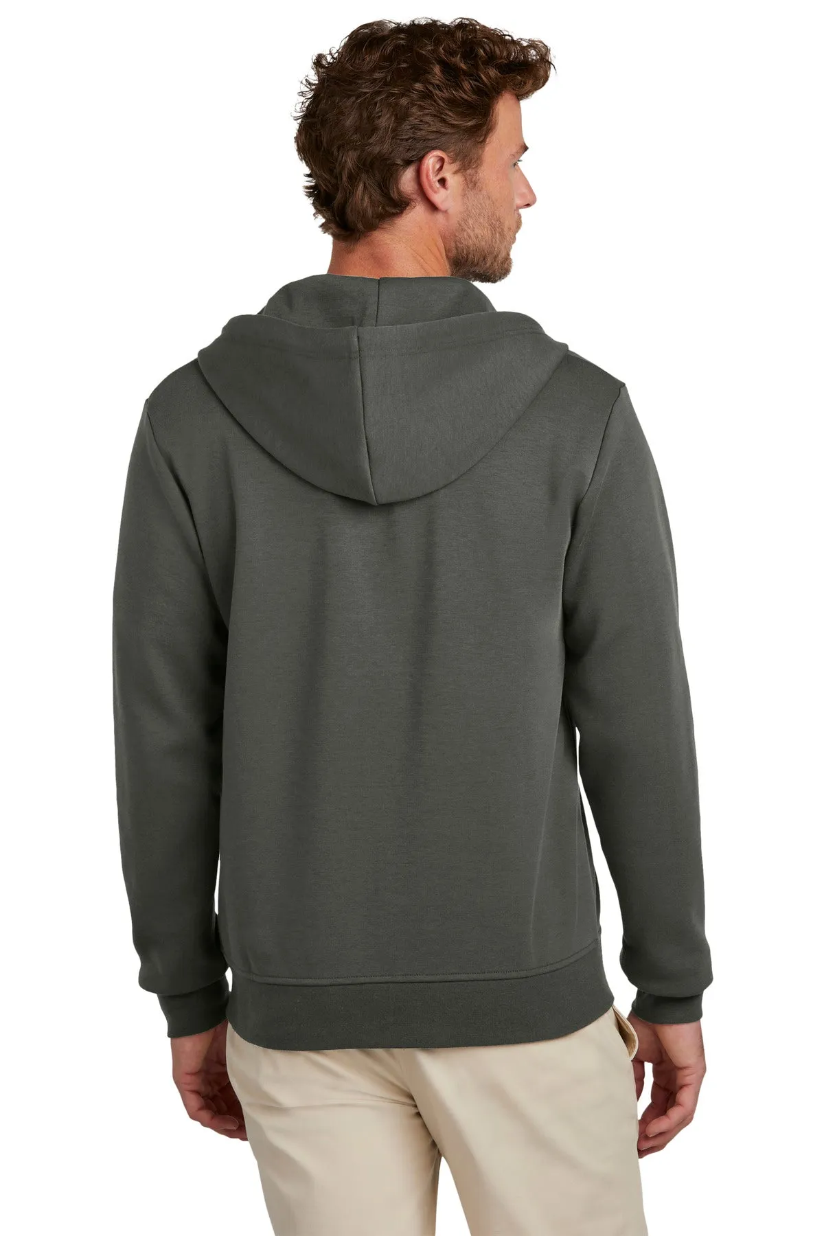 Brooks Brothers Double-Knit Full-Zip Hoodie BB18208 Windsor Grey