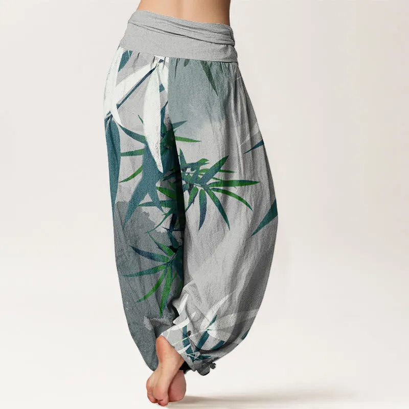 Buddha Stones Casual Bamboo Women's Elastic Waist Harem Pants