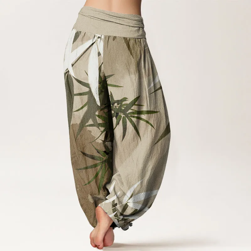 Buddha Stones Casual Bamboo Women's Elastic Waist Harem Pants