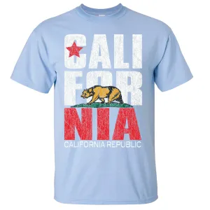 California Republic Vintage Retro Asst Colors T-shirt/tee