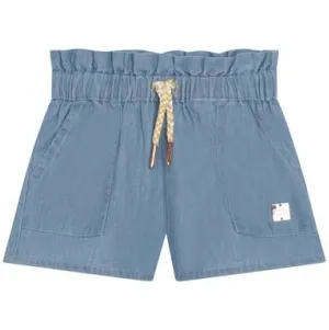 Carrement Beau - Girls Shorts with Elastic Waist - Light Denim