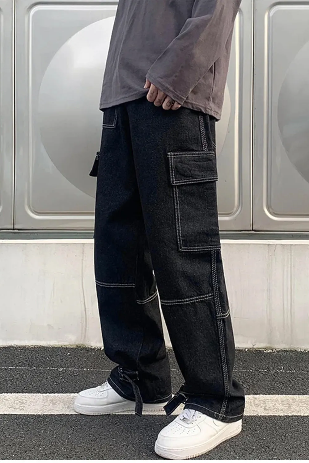 Casual Hip Hop Skateboard Men Jeans Pants