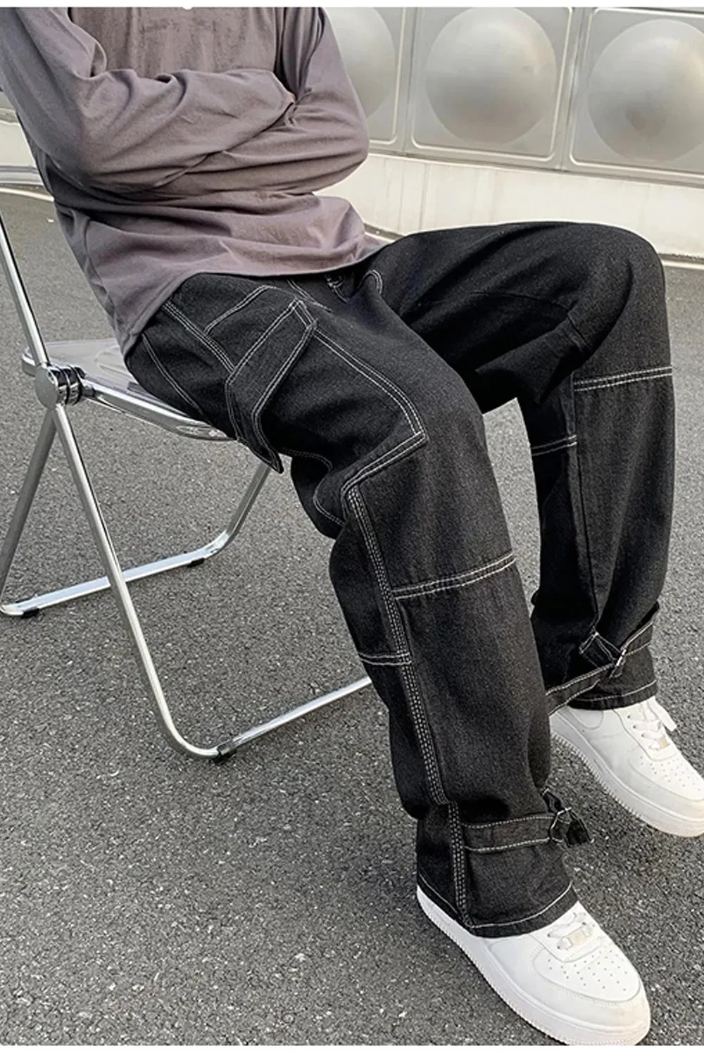 Casual Hip Hop Skateboard Men Jeans Pants