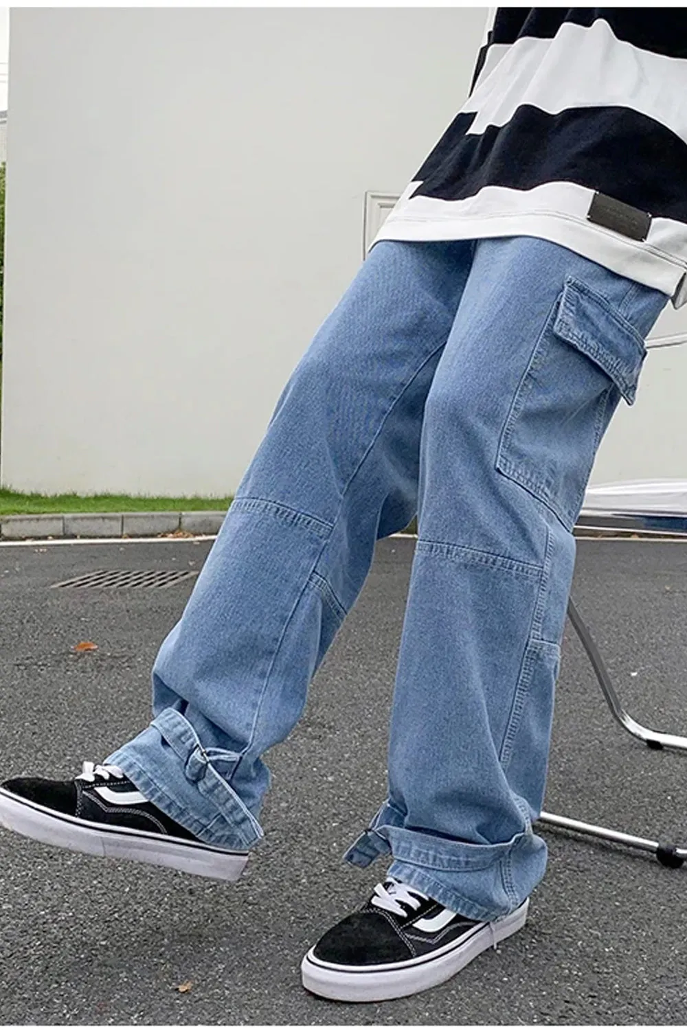 Casual Hip Hop Skateboard Men Jeans Pants