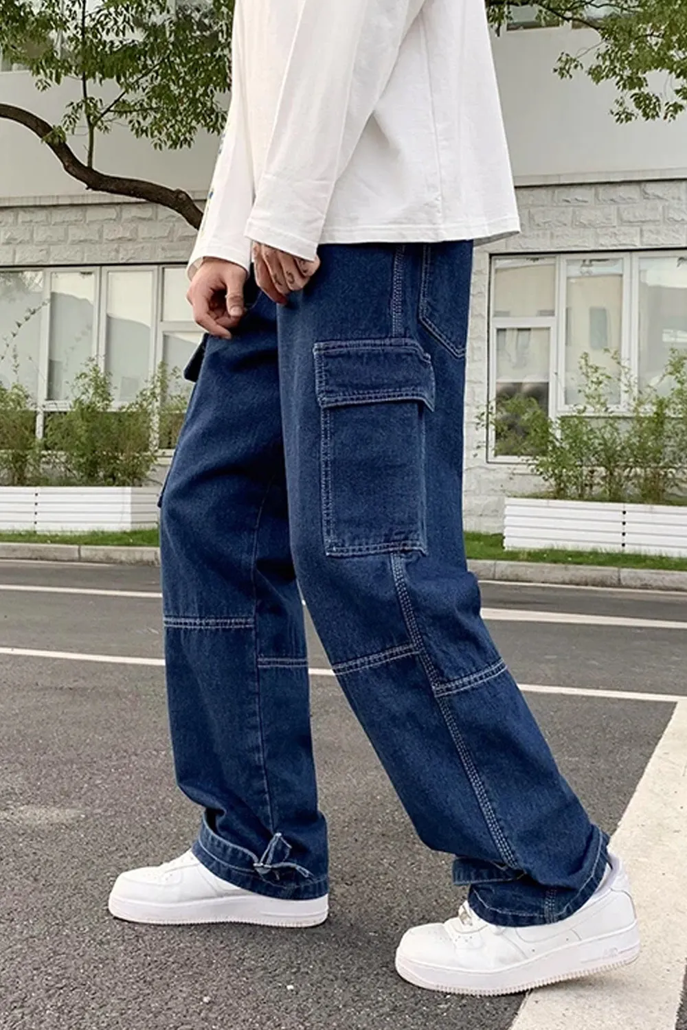 Casual Hip Hop Skateboard Men Jeans Pants