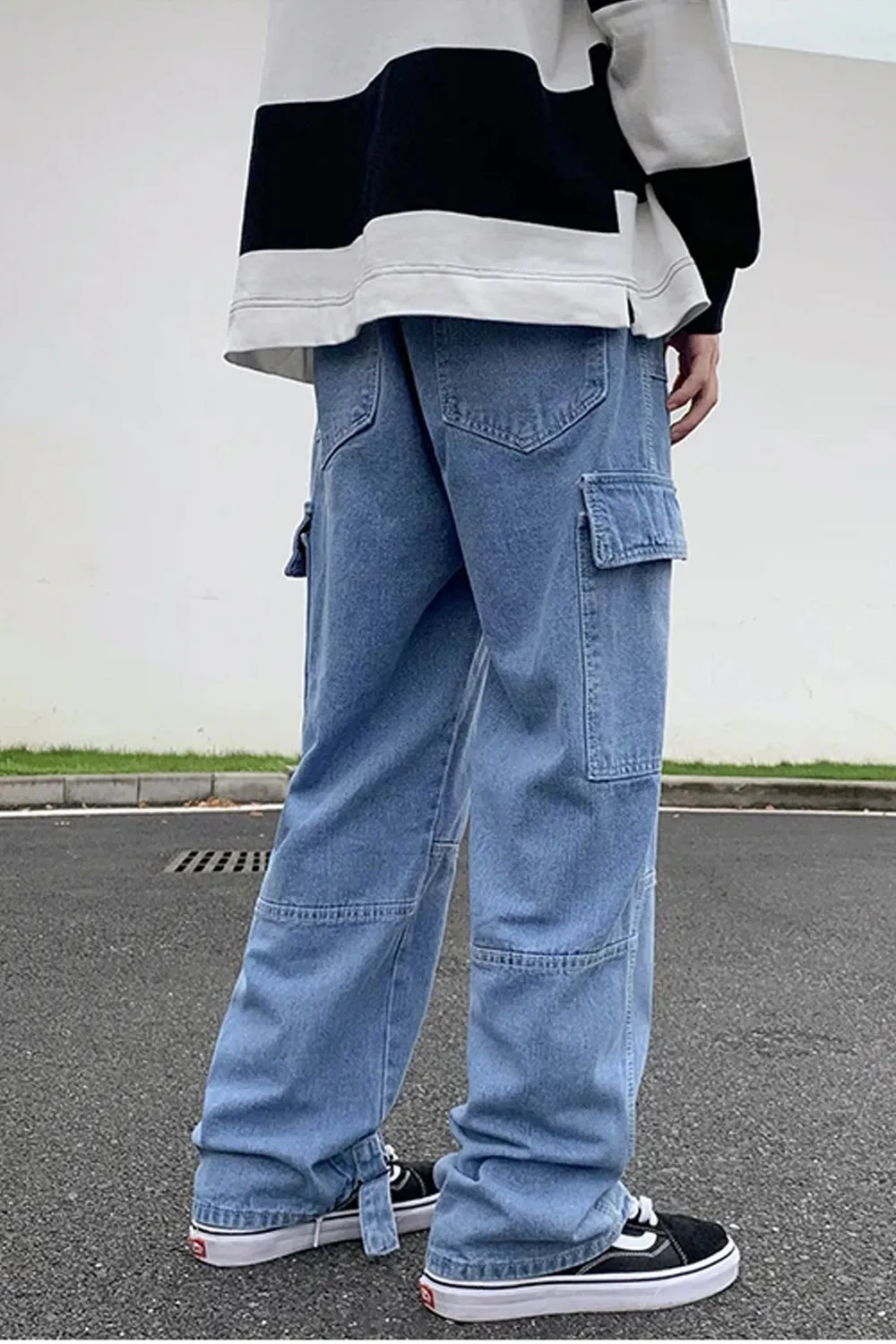 Casual Hip Hop Skateboard Men Jeans Pants