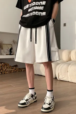 Casual Side Striped Men Shorts Pants