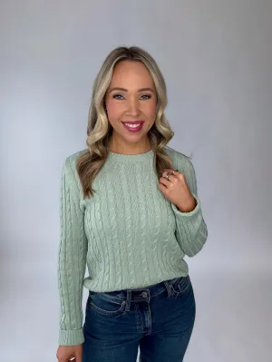 Catching Feelings Ribbed Sweater - Aquamarine