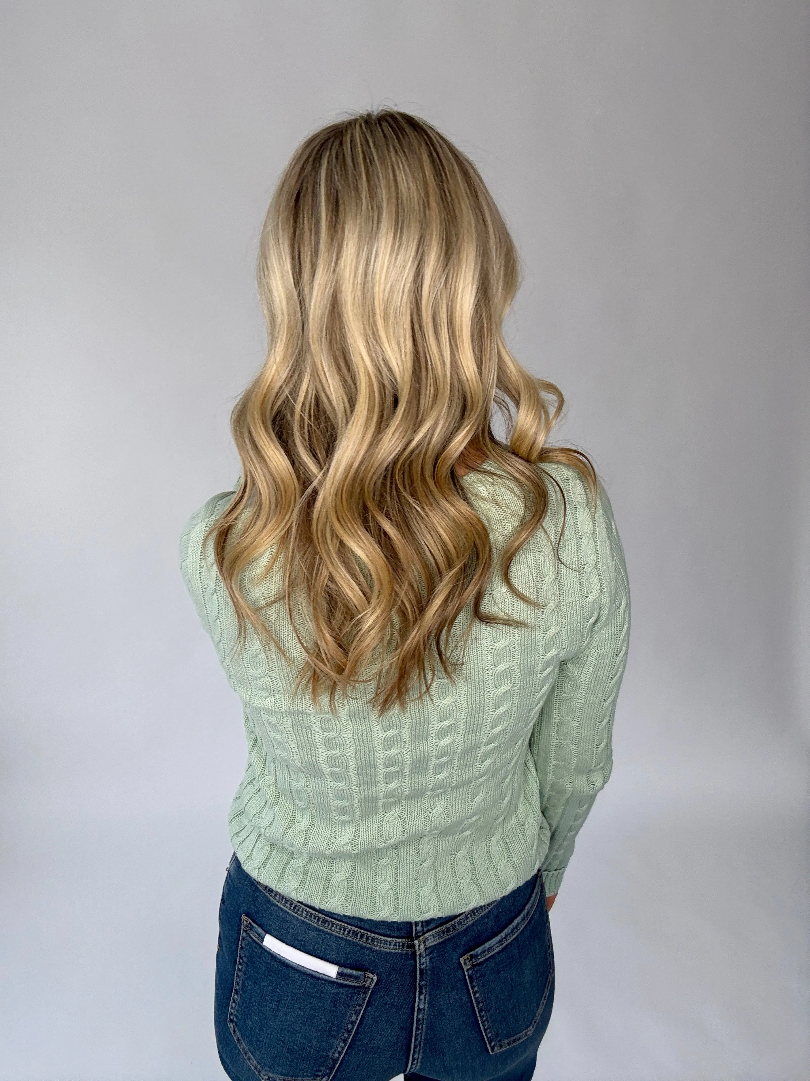 Catching Feelings Ribbed Sweater - Aquamarine