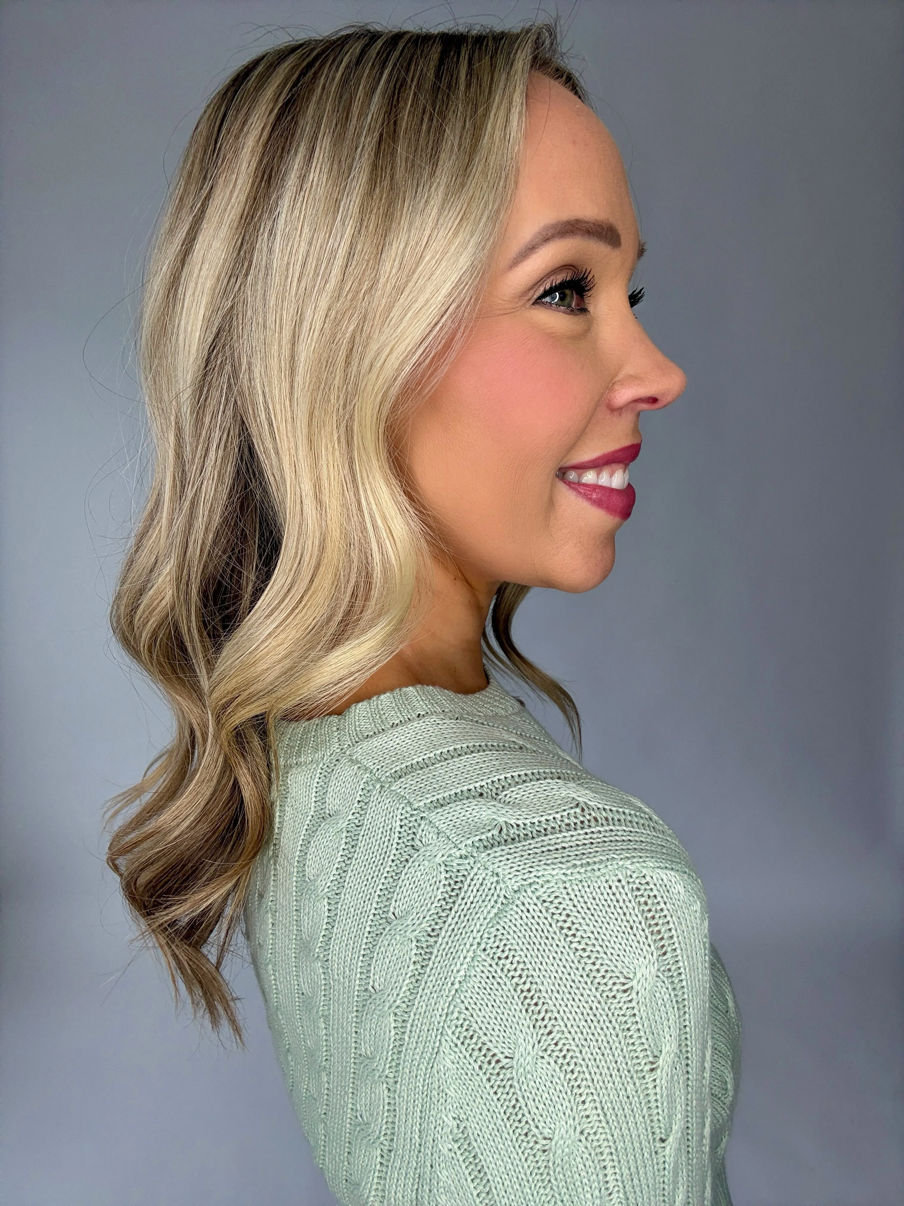 Catching Feelings Ribbed Sweater - Aquamarine