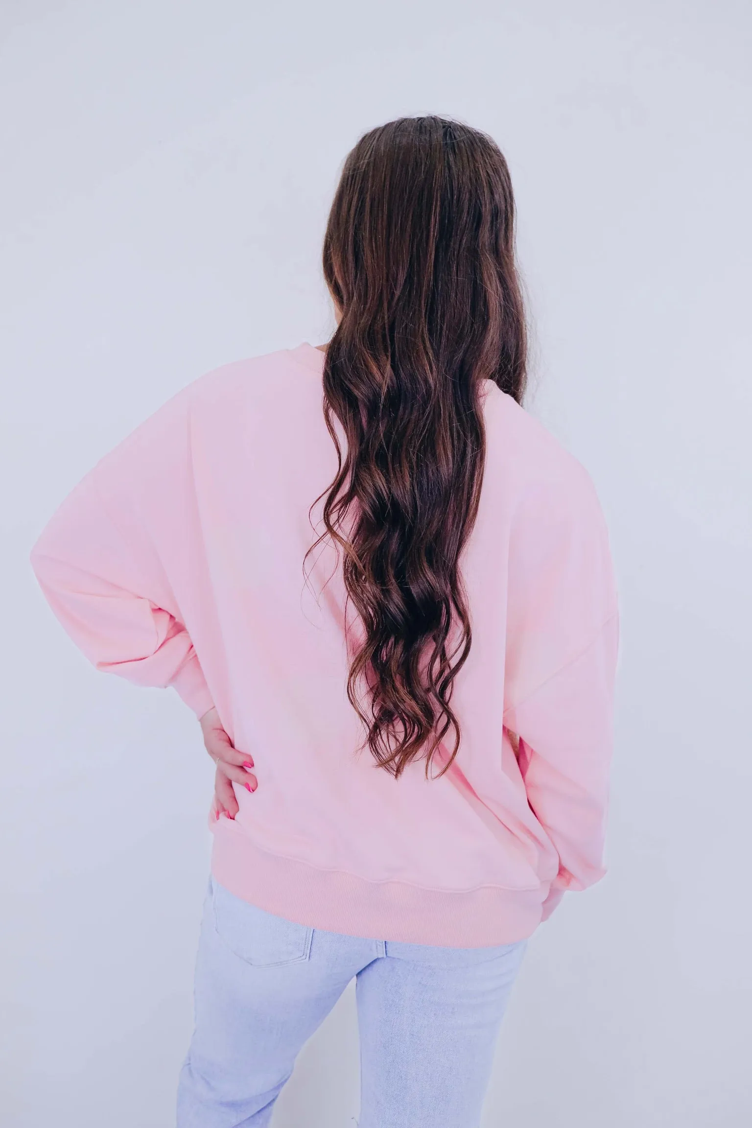 Chenille Pastel Pumpkin Patch Sweatshirt - 2 Colors