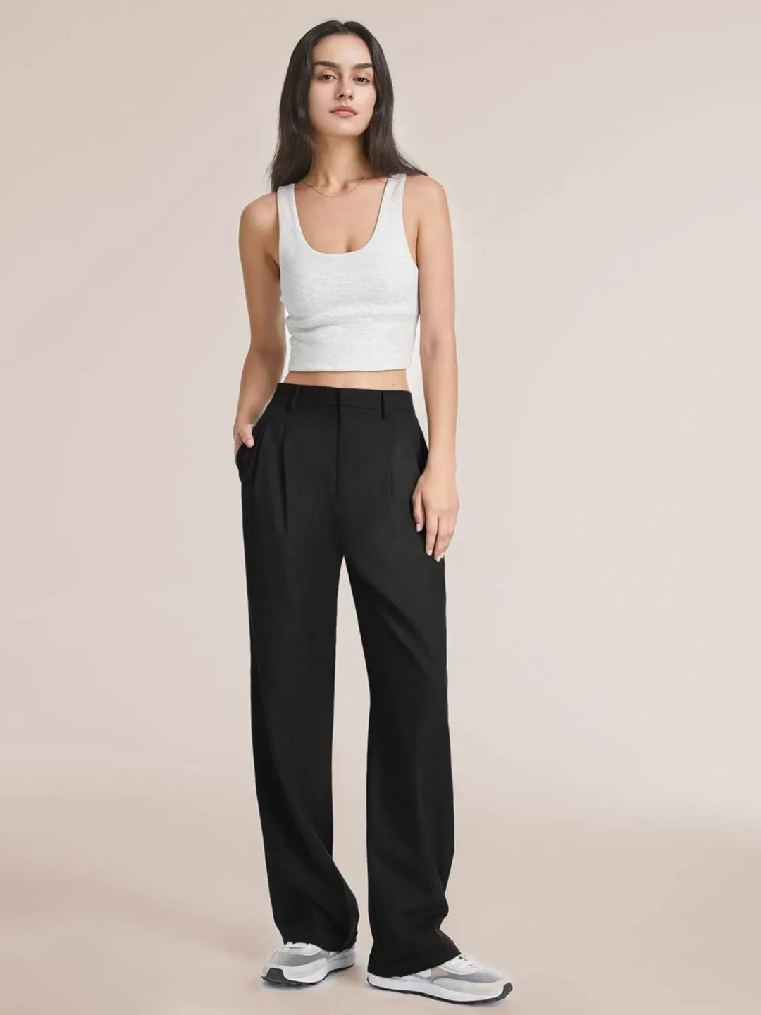 Chic Comfort Women's Wide-Leg Trousers