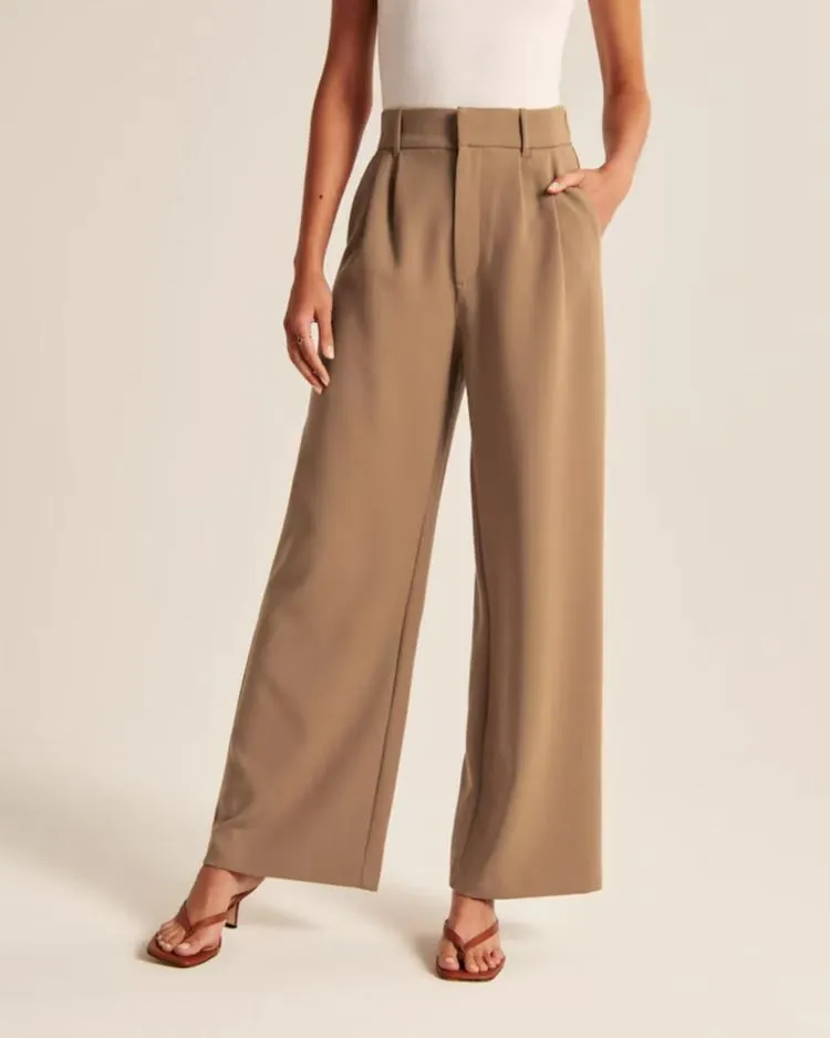 Chic Comfort Women's Wide-Leg Trousers