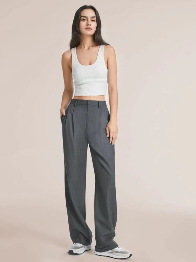 Chic Comfort Women's Wide-Leg Trousers