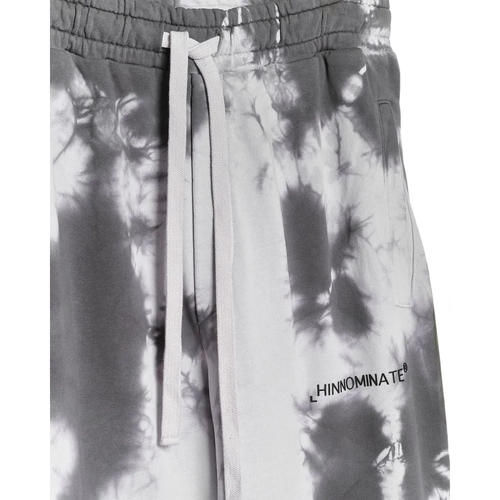 Chic Stone Print Stretch Cotton Trousers