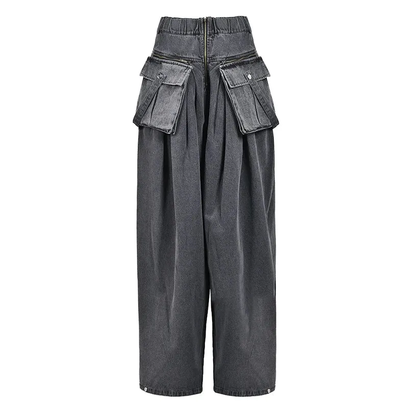 Chic Two Piece Washed Denim Set
