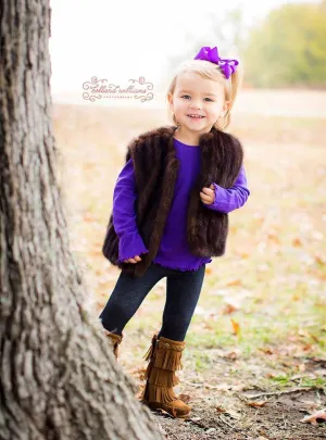 Children's Mink Fur Vest