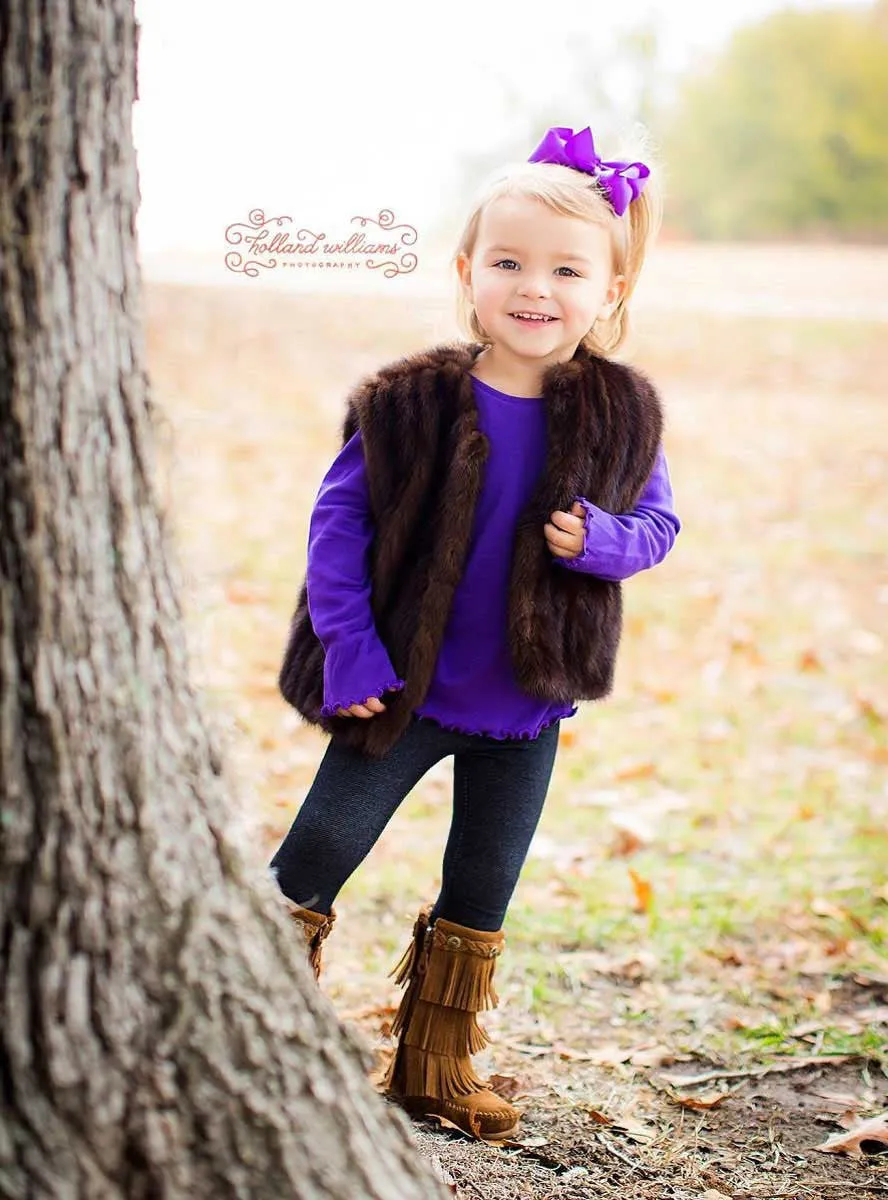 Children's Mink Fur Vest