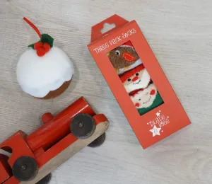 Christmas Socks pack of 3