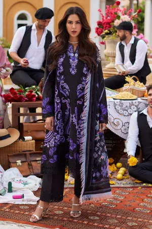 Classic Black Embroidered Pakistani Salwar Kameez Dupatta Suit
