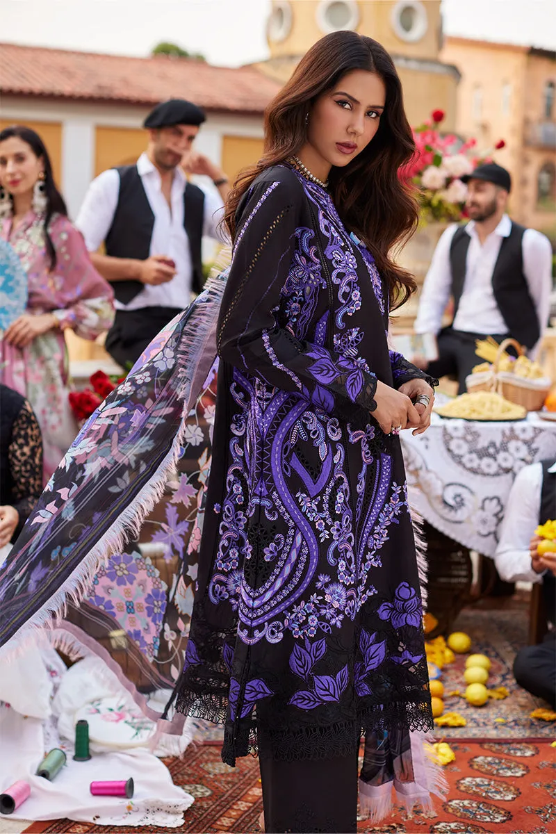Classic Black Embroidered Pakistani Salwar Kameez Dupatta Suit