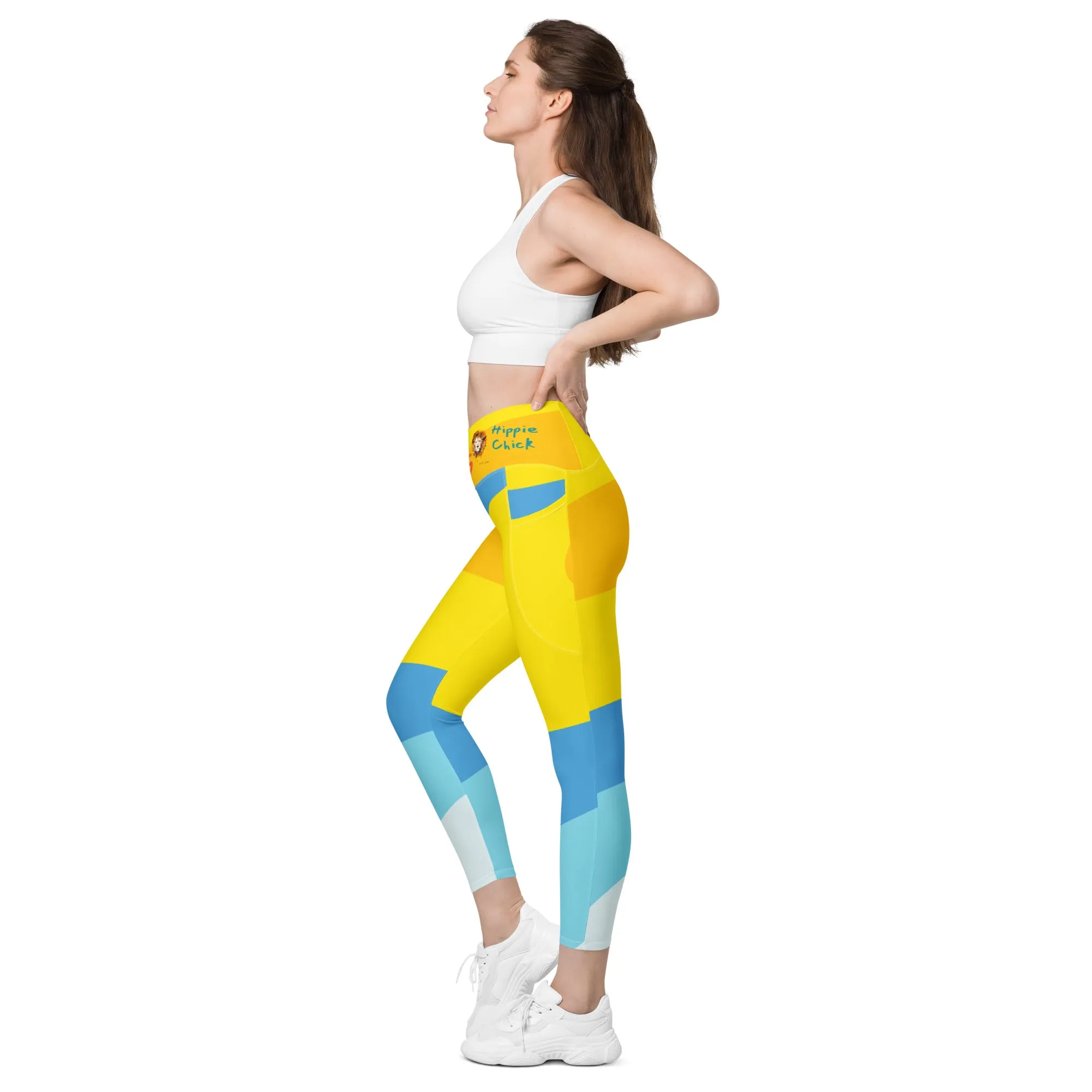 Color Waves Crossover Leggings